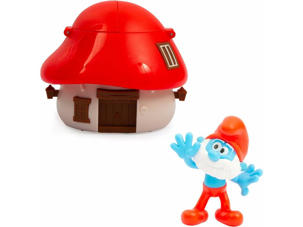 Smurfs Casa com Figura Surpresa Famosa PUF13000