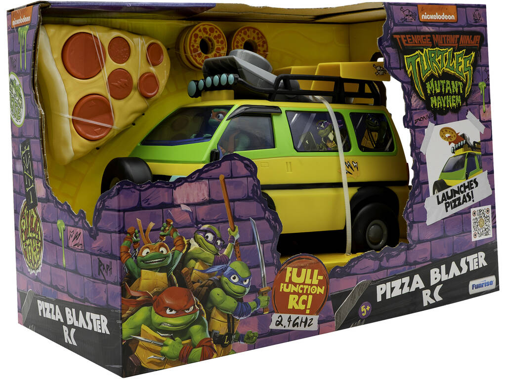 Tartarugas Ninja Rádio Controlo Pizza Blaster Funrise 71038