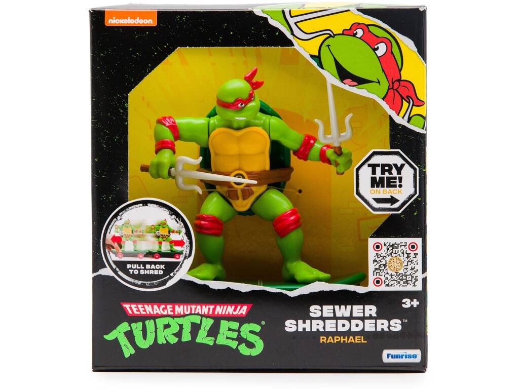 Ninja Turtles Figure Sewer Shredders Raphael Funrise 71024