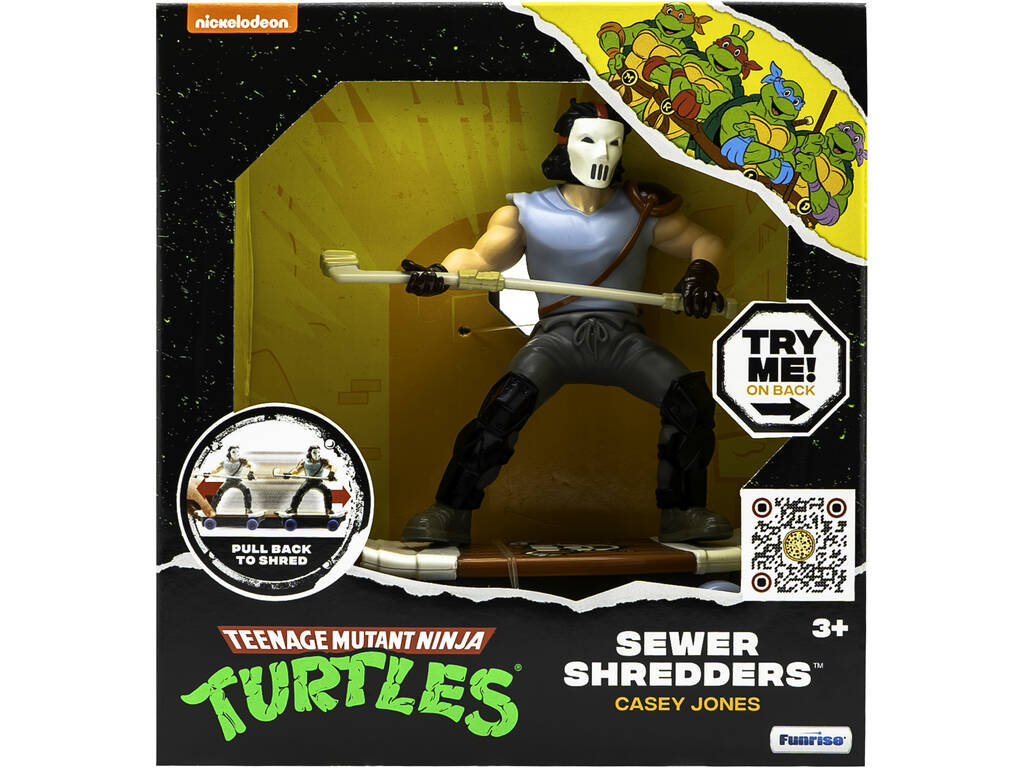 Tartarughe Ninja Figura Sewer Shredders Casey Jones Funrise 71105