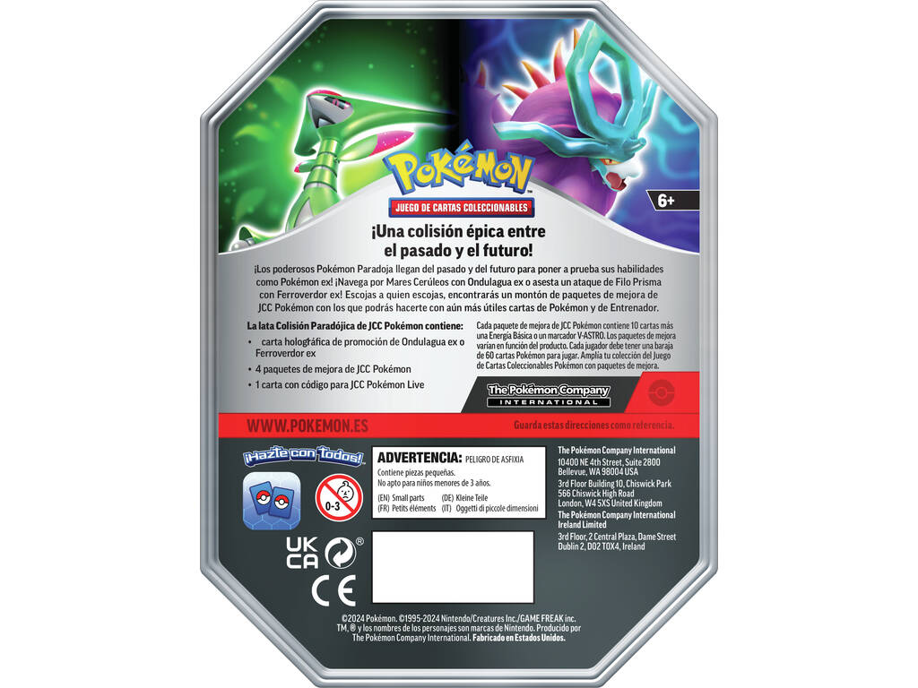 Pokémon TCG Lata Futuro y Pasado EX Bandai PC50505