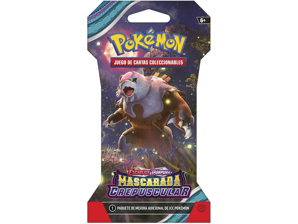 Pokémon TCG Escarlata y Púrpura Mascarada Crepuscular Sobre en Blister Bandai PC50510