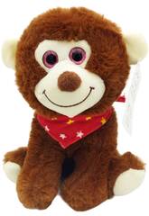 Peluche 20 cm Macaco com Lenço