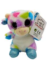 Peluche 14 cm Vaca Multicolor