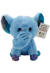 Peluche 22 cm Elphant aux yeux vifs