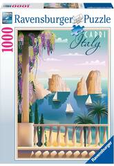 Puzzle 1000 pezzi Cartolina da Capri di Ravensburger 17615