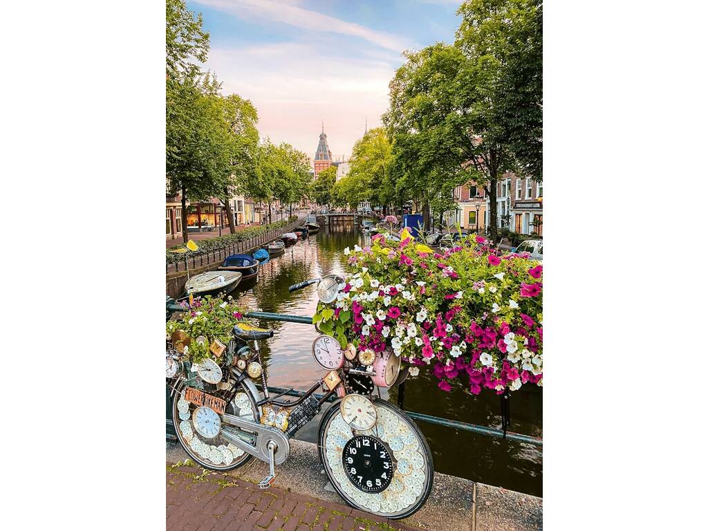 Puzzle 1000 Bicicletas En Amsterdam de Ravensburger 17596