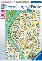 Puzzle 1000 Mapa De Sevilla de Ravensburger 17607