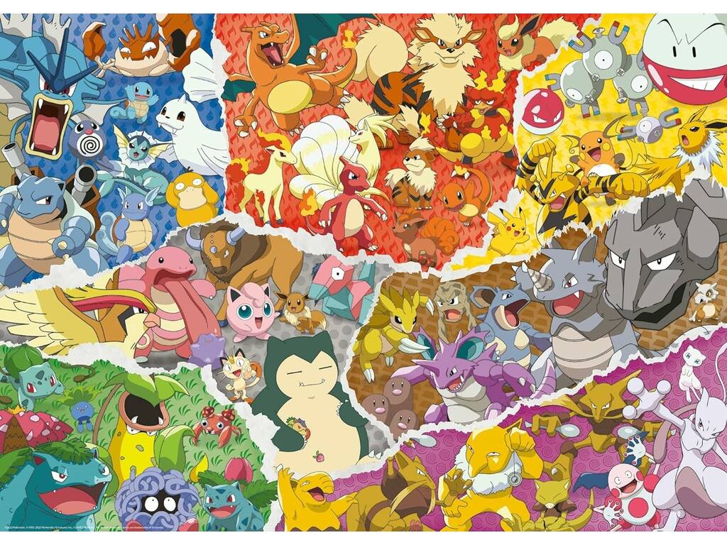 Puzzle 1000 pezzi Pokémon Ravensburger 17577