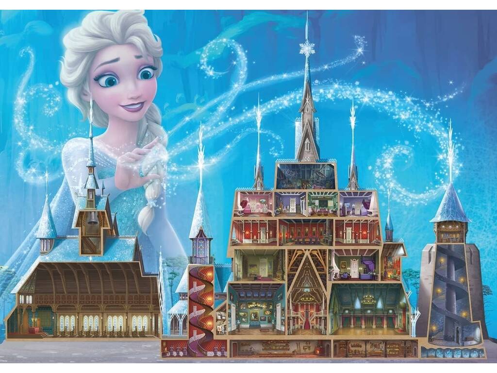 Puzzle 1000 Teile Disney Castles Collection Elsa Ravensburger 17333