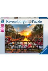 Puzzle 1.000 pezzi Biciclette ad Amsterdam di Ravensburger 19606