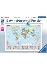 Puzzle 1 000 pièces Carte du monde politique de Ravensburger 15652