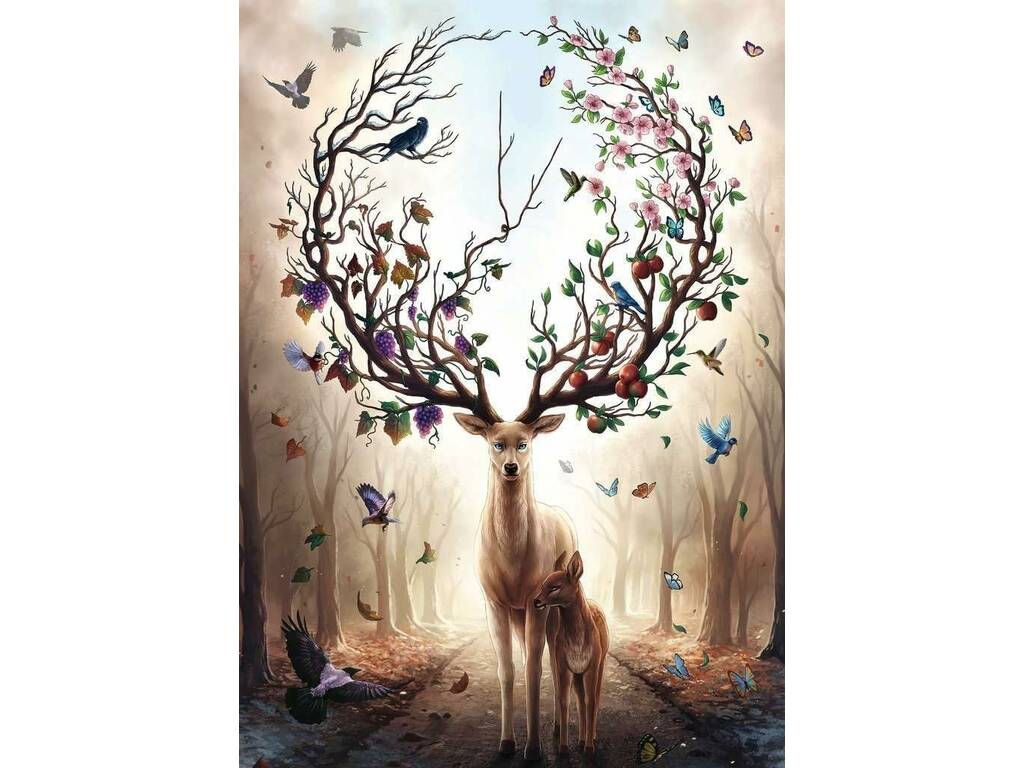 Puzzle 1.000 Teile Magischer Hirsch von Ravensburger 15018