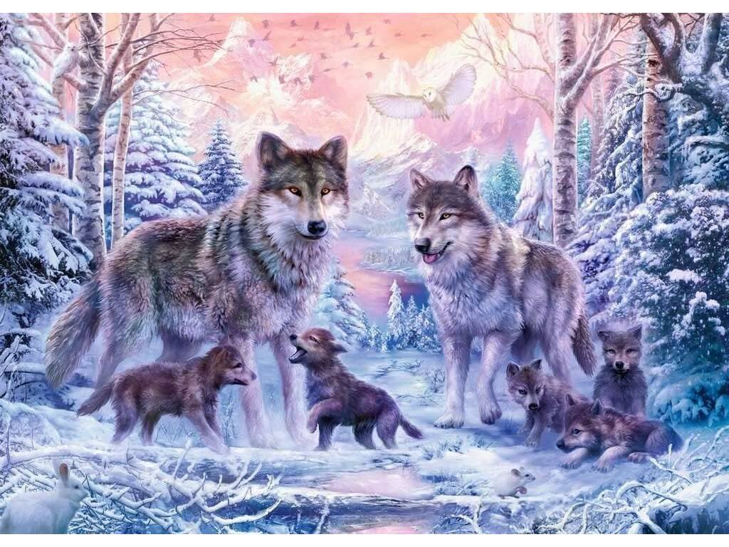 Puzzle 1 000 pièces Loups de Ravensburger 19146