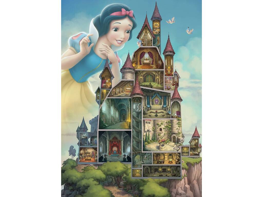 Puzzle 1000 Pezzi Disney Castles Collection Biancaneve Ravensburger 17329