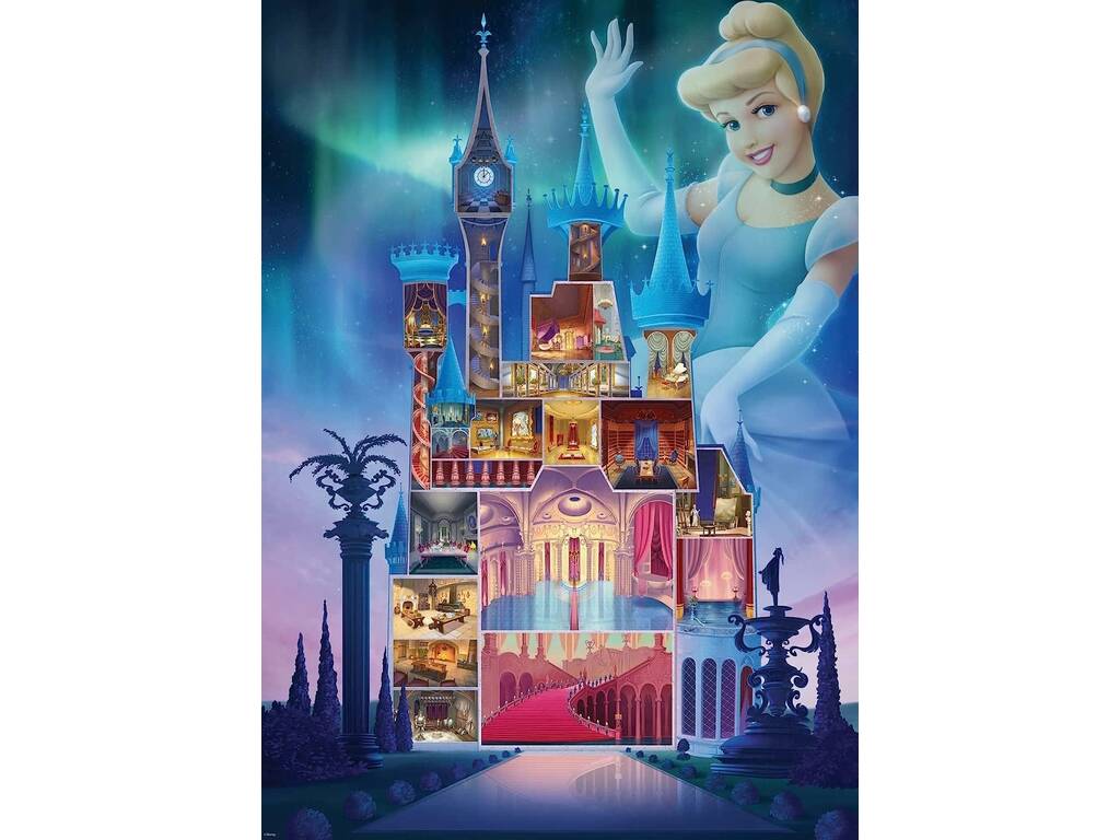 Puzzle 1000 Teile Disney Castles Collection Cinderella Ravensburger 17331