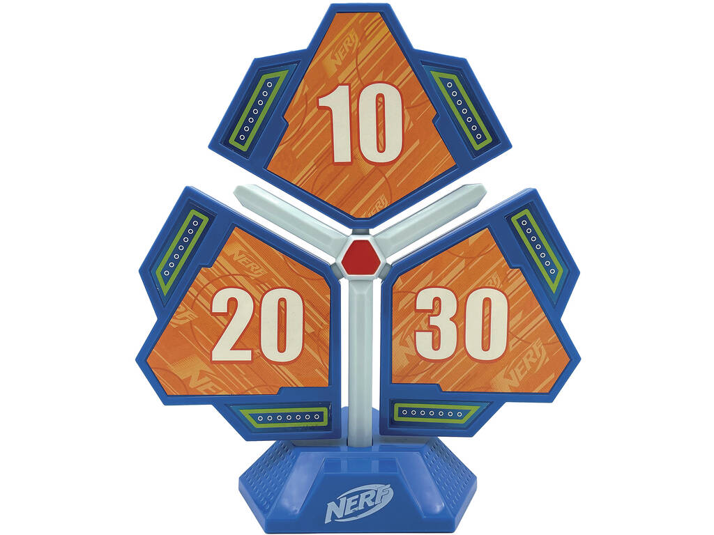 Jeu de fléchettes Nerf Hit N' Spin blanc avec effet Jazwares NER0320