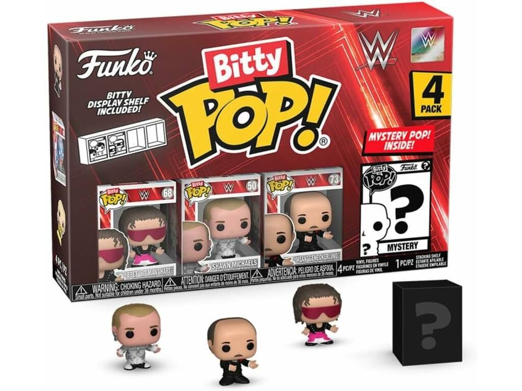 Funko Pop Bitty WWE Pack 4 Minifiguren 75461