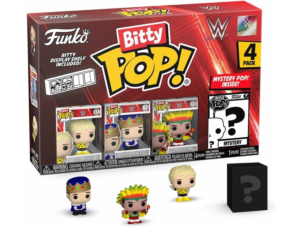 Funko Pop Bitty WWE Pack 4 Minifiguren 75462