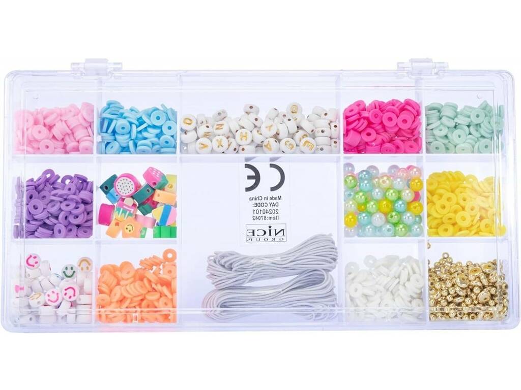 Set Perle Heishi Pop ABC di Nice Group 87042