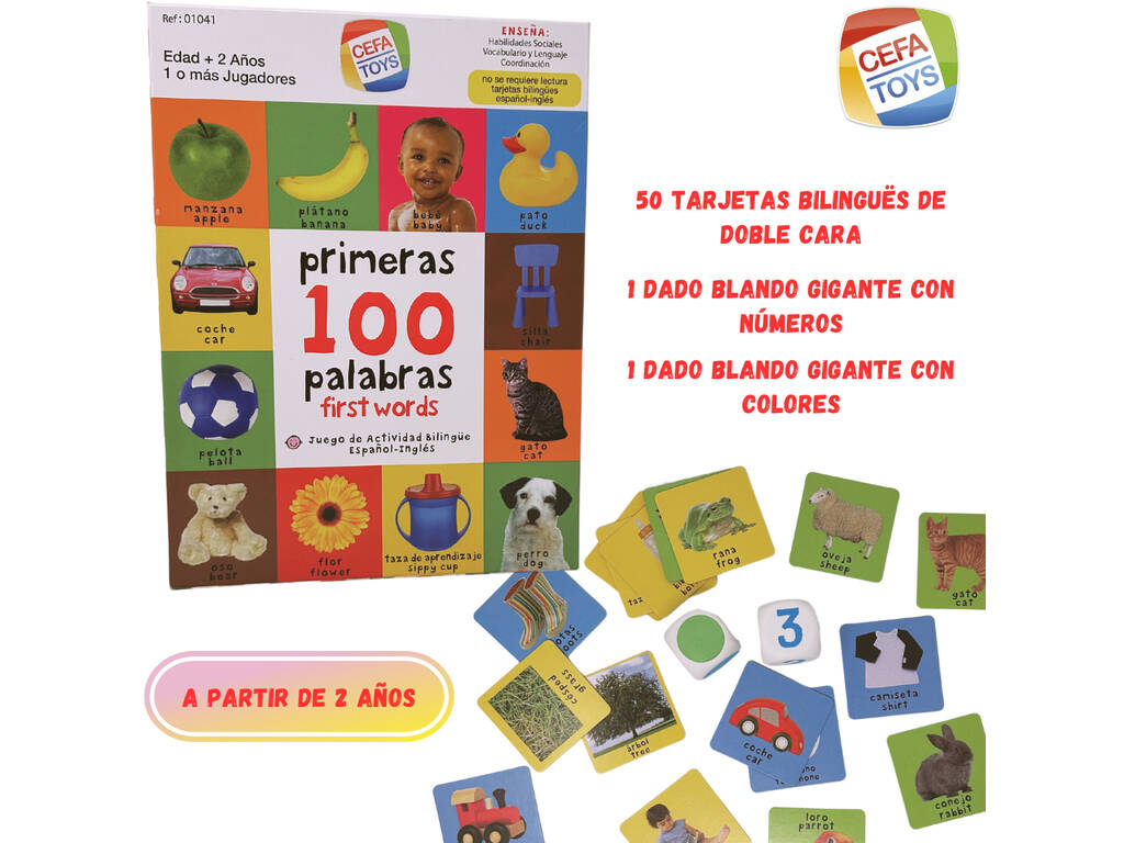 Cefa My First 100 Words Bilingual Spanish-English Set 1041