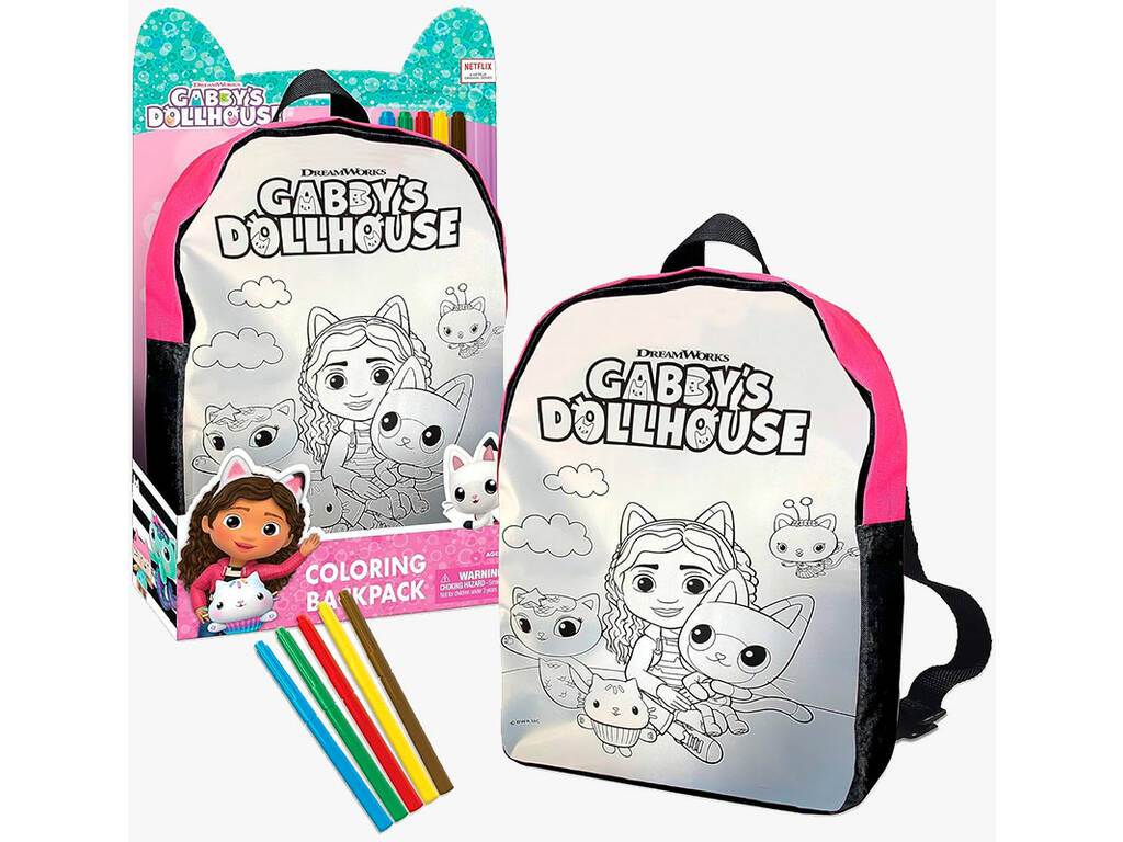 La Casa De Muñecas De Gabby Mochila Para Colorear Cefa Toys 960