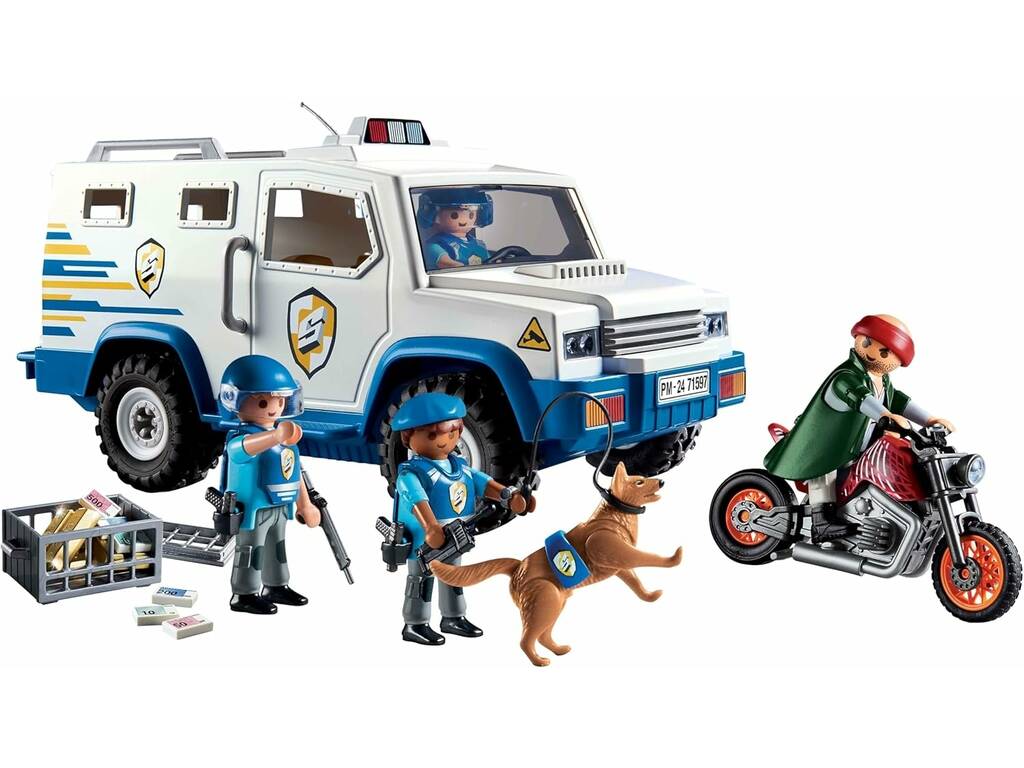 Playmobil Action Heroes Transporte Dinero Policía 71597