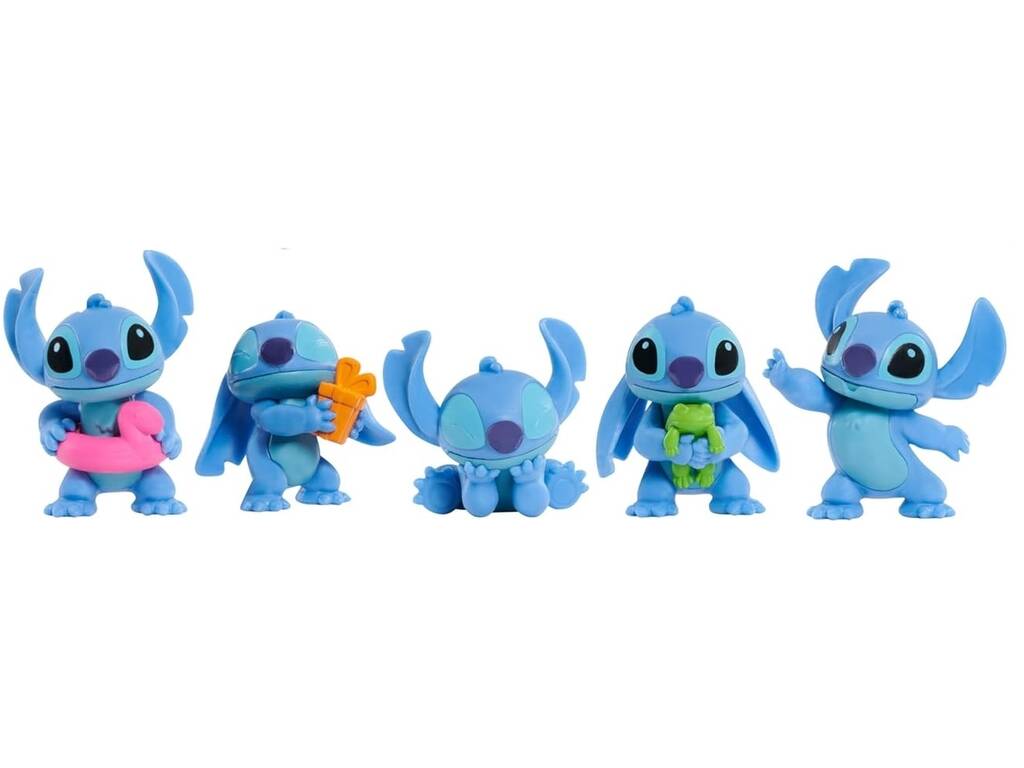 Stitch Blister con 5 Figuras de 5 cm. Just Play 46267