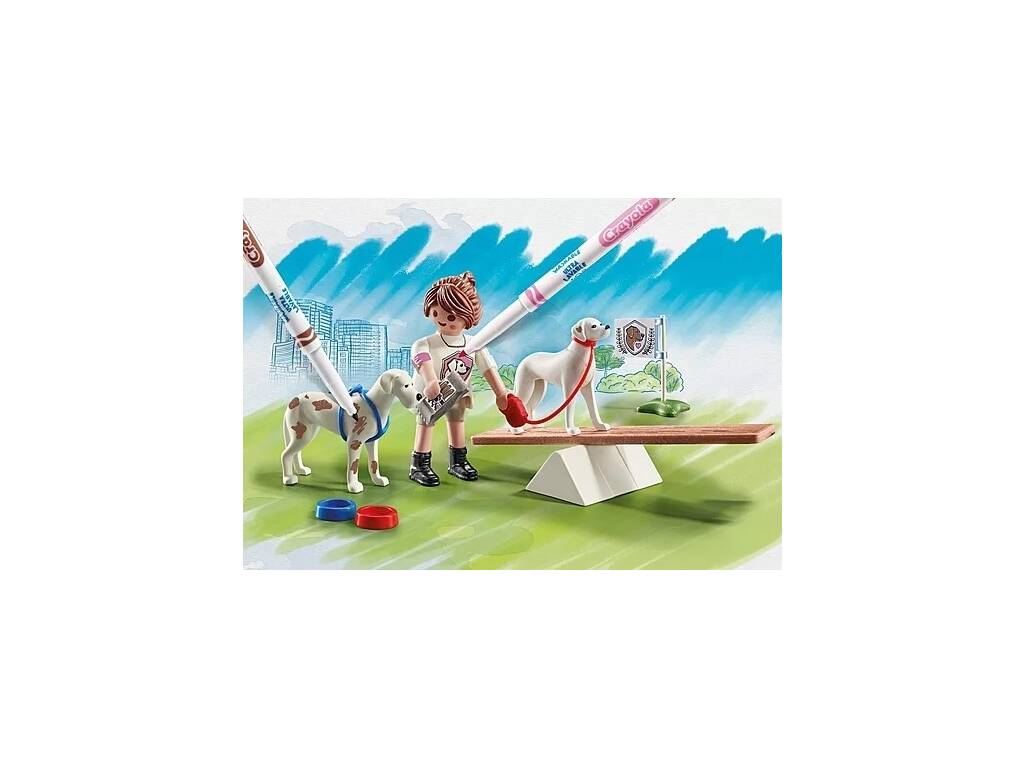 Playmobil Color Crayola Addestramento di cani