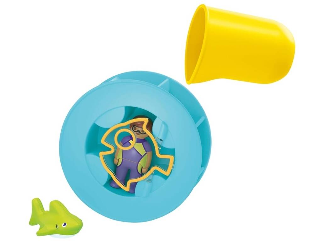 Playmobil Junior Roue aquatique avec bébé requin 71688