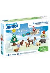 Playmobil Junior Calendario dell'Avvento Natale nella neve 70297