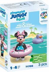 Playmobil Junior Aqua Disney Il Viaggio in Spiaggia di Minnie Mouse