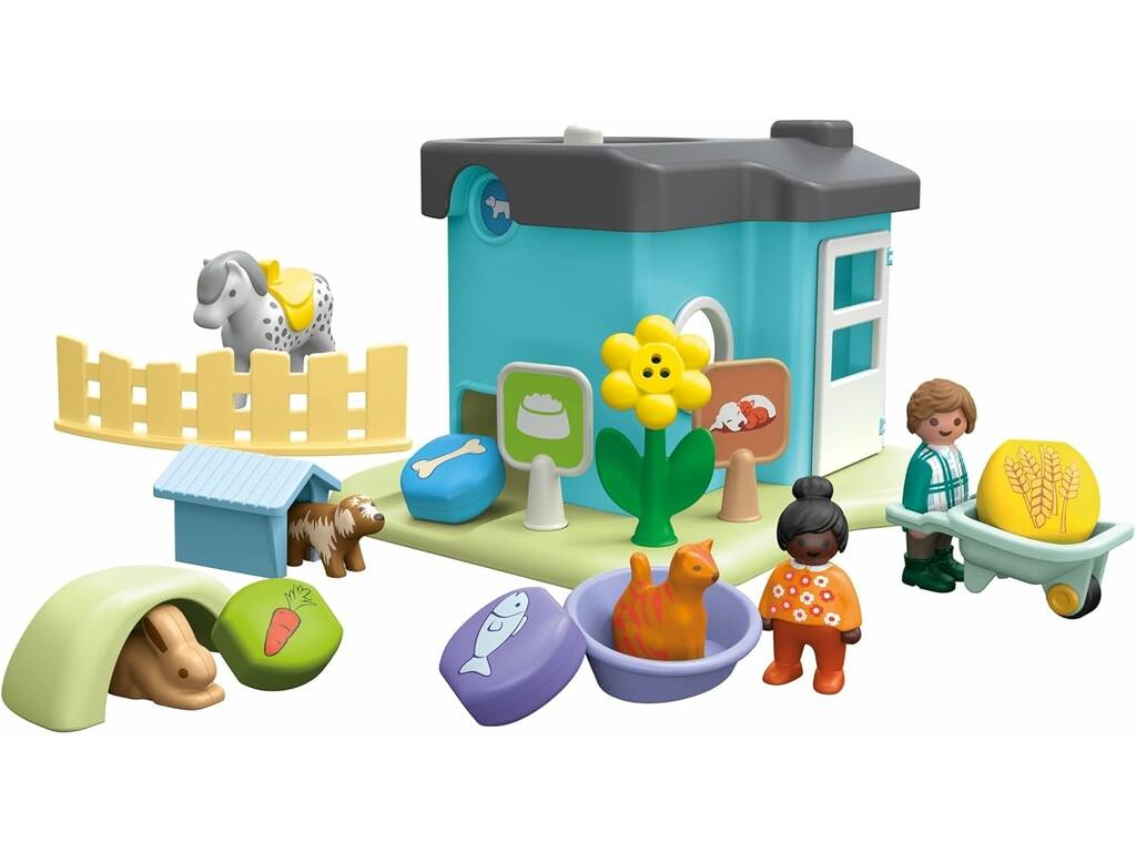 Playmobil Junior Casa de Animales 71690