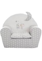 Poltrona per bambini Stars da 44x50x32 cm 