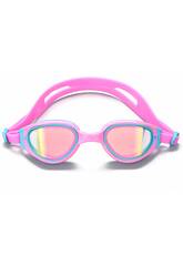 Lunettes de natation pour enfants, roses et bleues, avec antibuée et protection UV