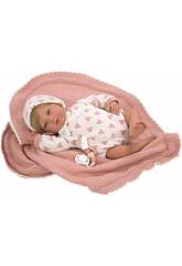 Reborn-Babypuppe Cristina Rosa 40 cm mit Decke von Arias 98141