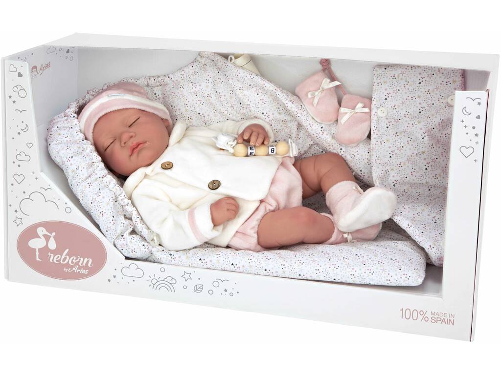 Reborn Baby Macarena 45 cm mit Schlafsack von Arias 98116