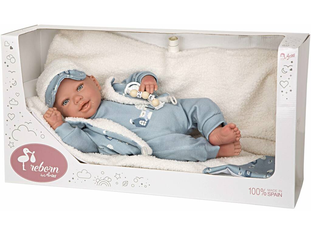 Reborn-Babypuppe Bruno 45 cm mit Decke von Arias 98150