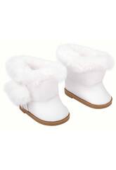 Ensemble Bottes blanches avec cheveux pour poupe 40 cm. Arias 6384