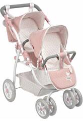 Passeggino per bambole Gemellare Universe pieghevole con borsa