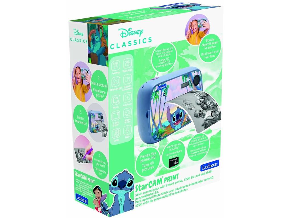 Disney Classics Fotocamera istantanea Stitch Lexibook DJ150D