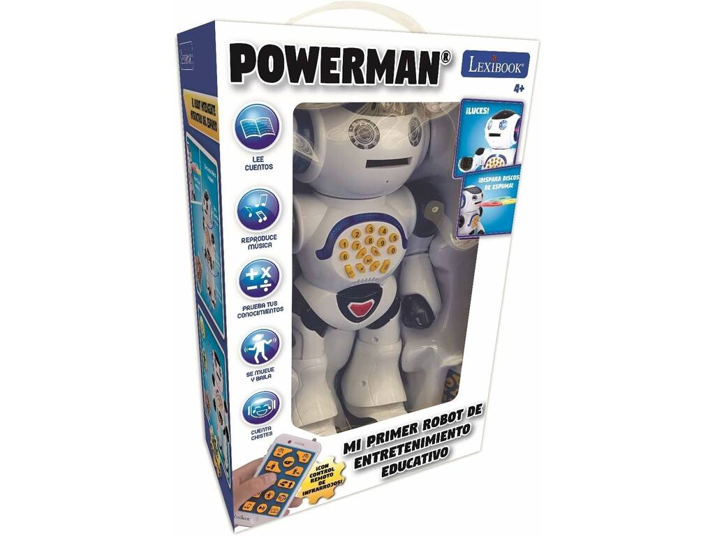 O Meu Primeiro Robô de Entretenimento Educativo Power Man de Lexibook ROB50ES