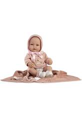 Berbesa Doll Martina Newborn 42 cm. pull et couverture de maquillage 5500