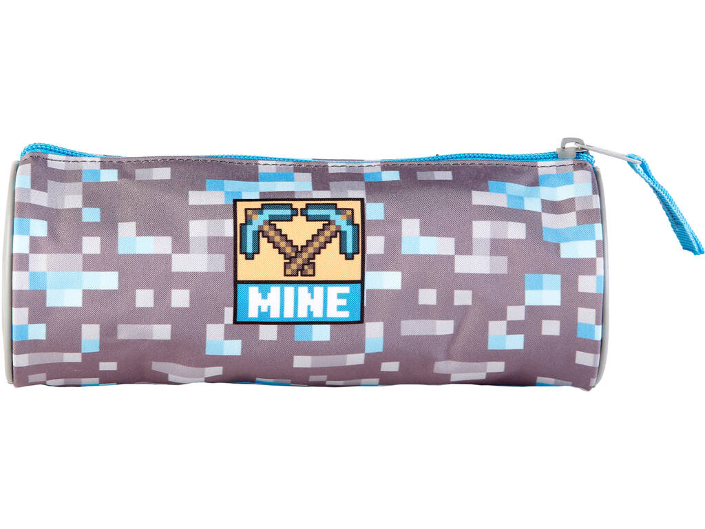 Minecraft Warriors Portatodo Redondo Forrado Toybags T106-963