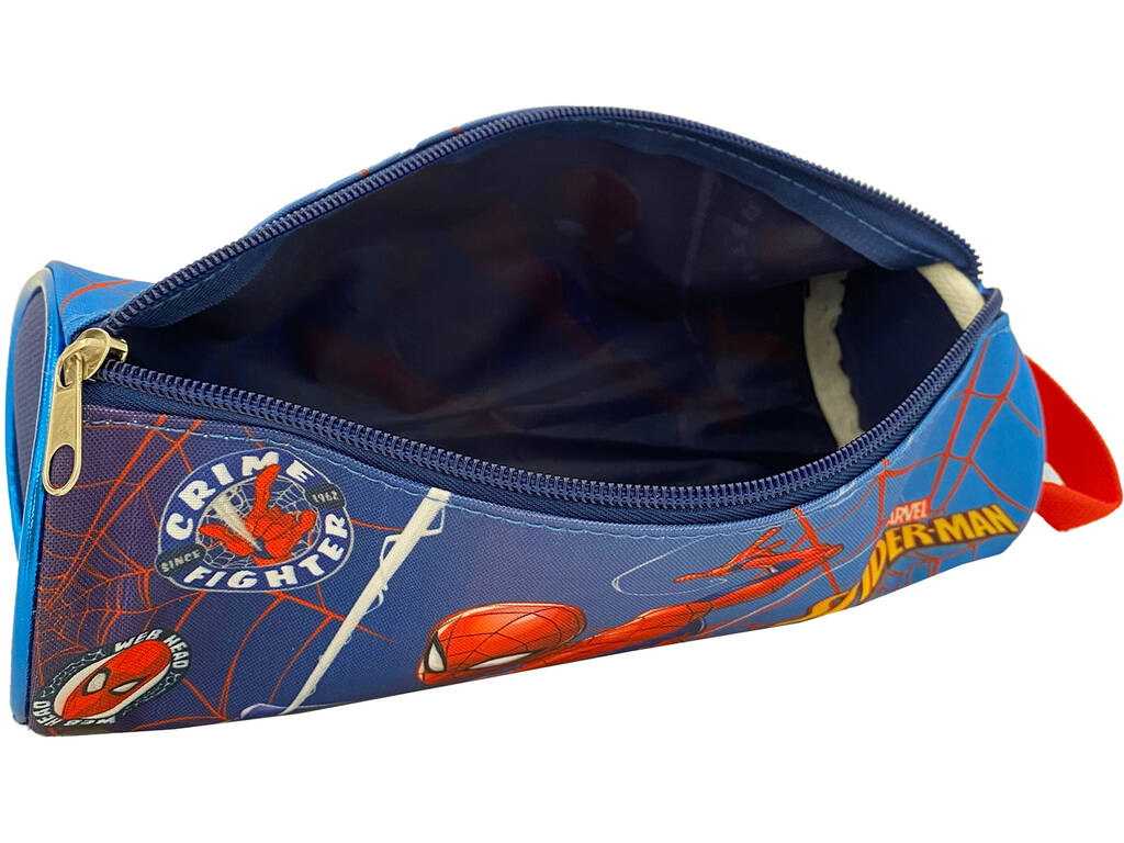 Sac à jouets rond doublé Spiderman Sac fourre-tout rond T106-132