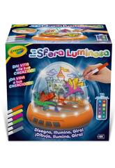 Sphre lumineuse Crayola avec 10 lumires colores