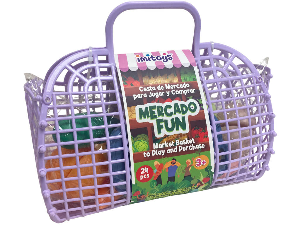 Cesta de Mercado para Jugar y Comprar