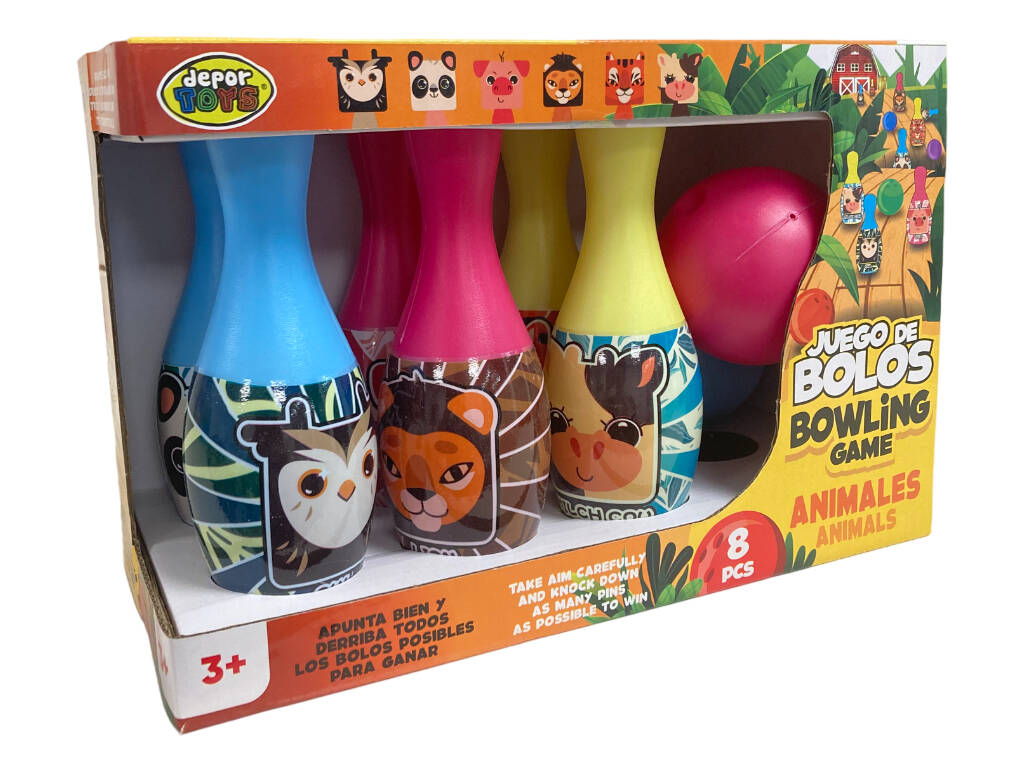 Jeu de quilles pour animaux