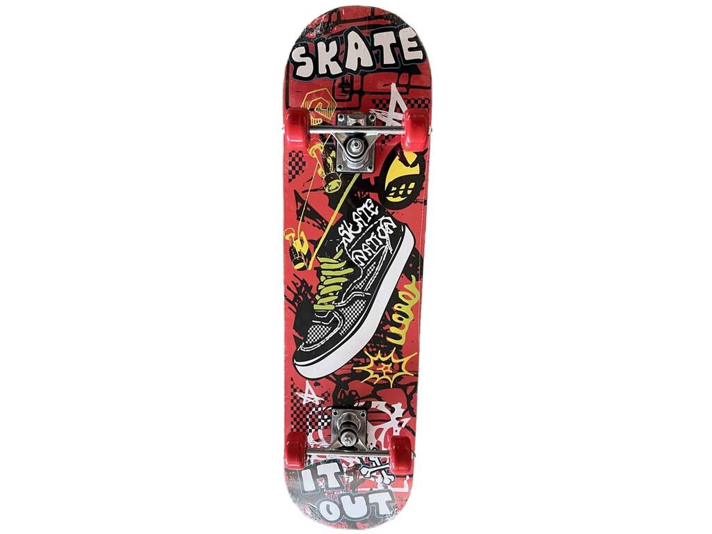 80 cm großes rotes Skateboard