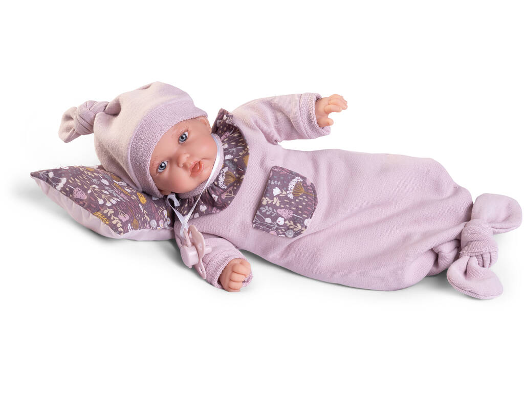 Petit Blandito Baby Doll 27 cm avec coussin Antonio Juan 12440